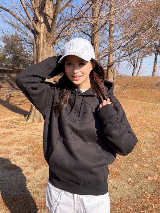 ORIGINAL PRINT SWEAT HOODIE / BLACK