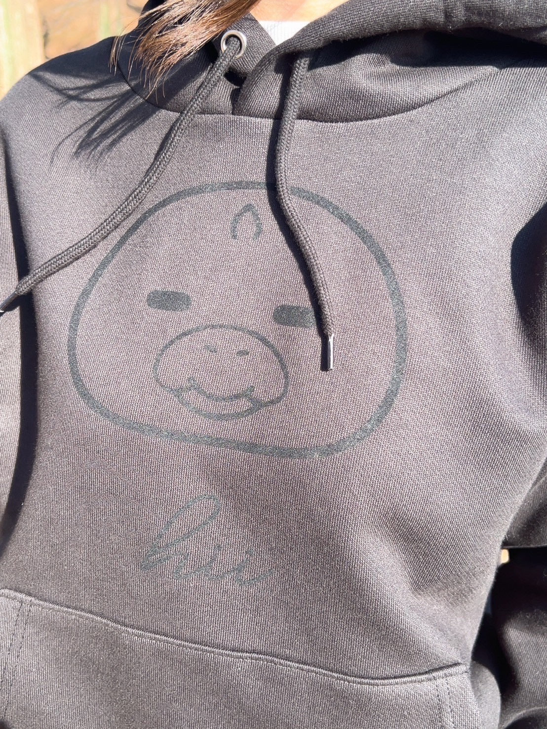 ORIGINAL PRINT SWEAT HOODIE / BLACK